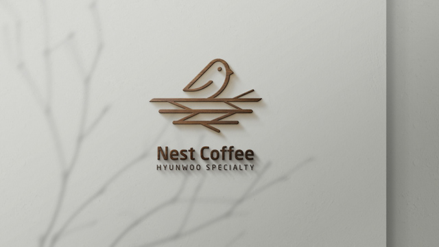 Nest Coffee 로고 디자인