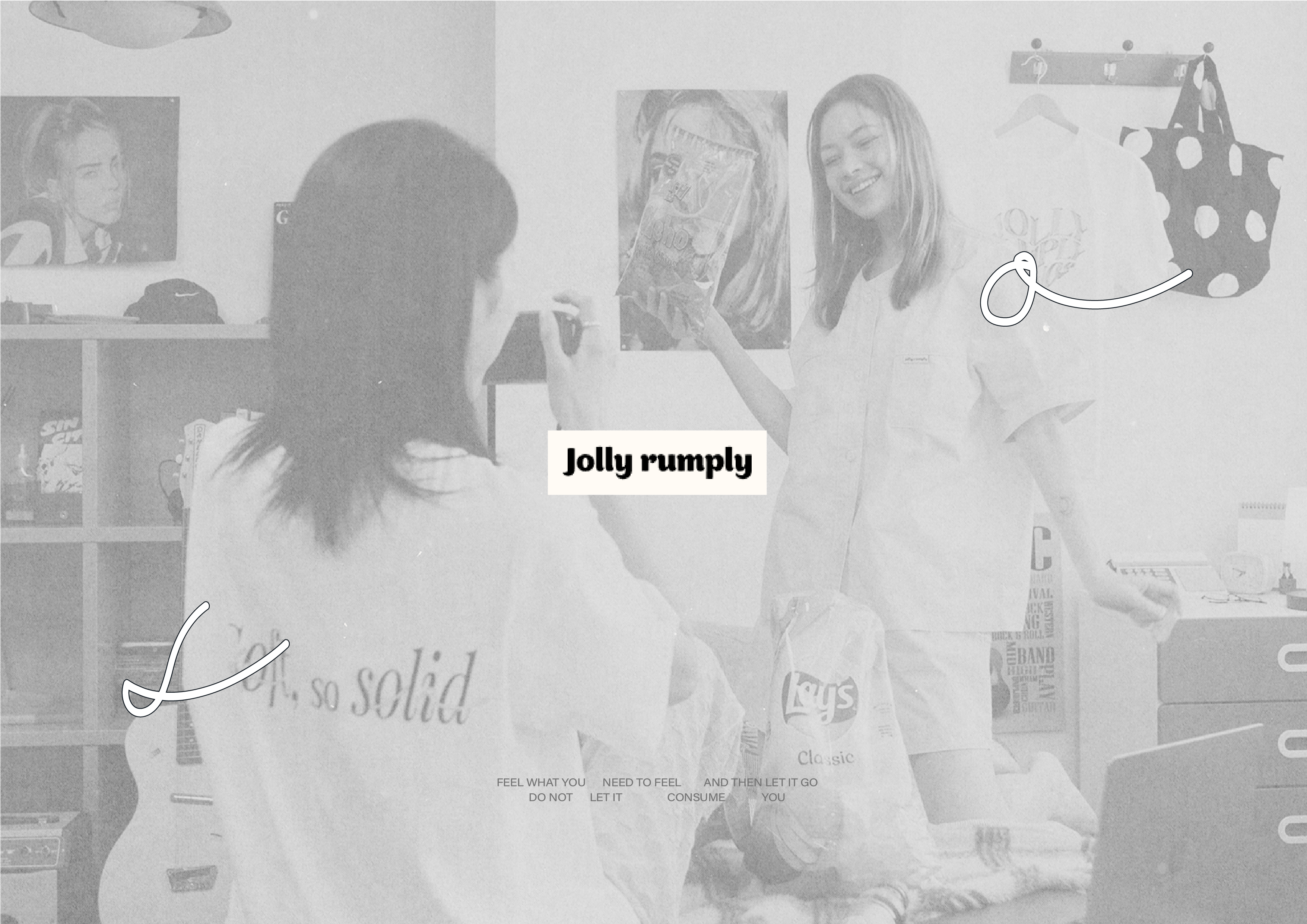 Jolly rumply 브랜드 타이포그래피 디자인