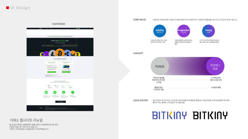 가상화폐 거래소 UI/UX 디자인 리뉴얼